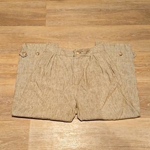 Linen high waist pants